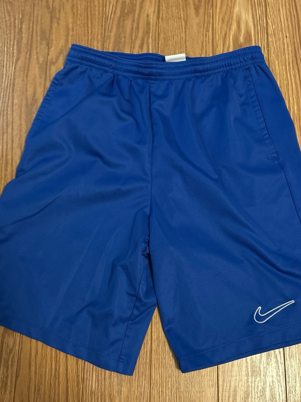 Nike youth Royal Blue Athletic Shorts with White Swoosh